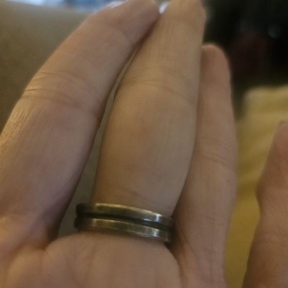 MID-CENTURY UNIQUE ARTISAN STERLING RING.ONE OF A KIND!A RARE,SCULPTURAL GEM 💎 - Picture 5 of 5